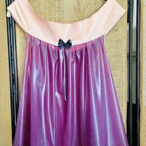 Catalyst Latex CL Baby Doll Dress – Purple & Pink